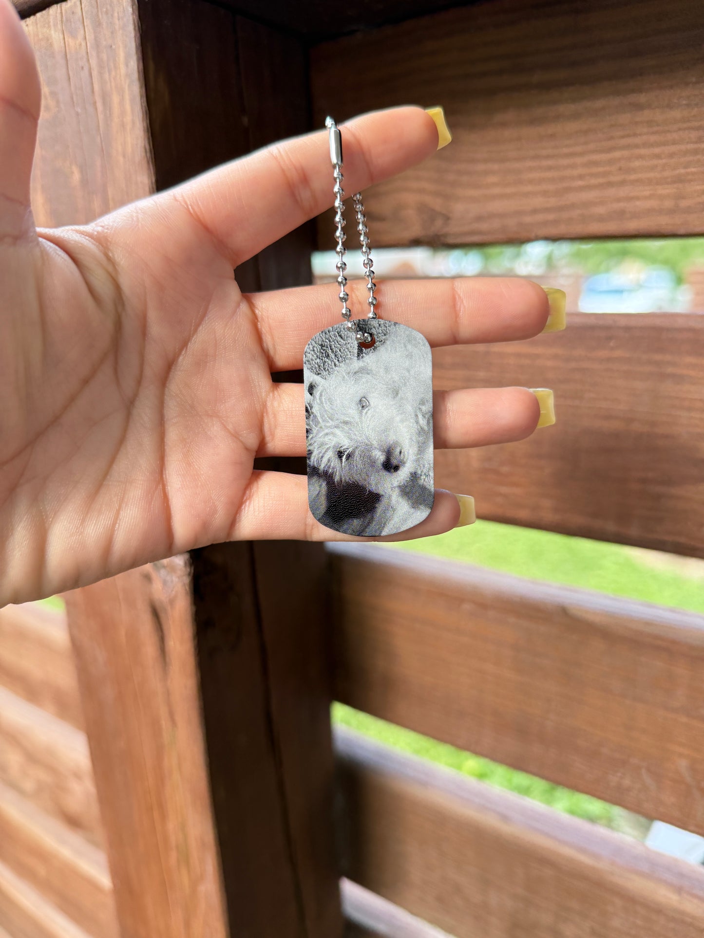 Custom Photo Engraved Keychain – Personalized Memory Keepsake