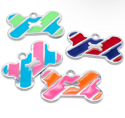 Glitter Bone Pet ID Tag for Cats & Dogs – Laser Engraving